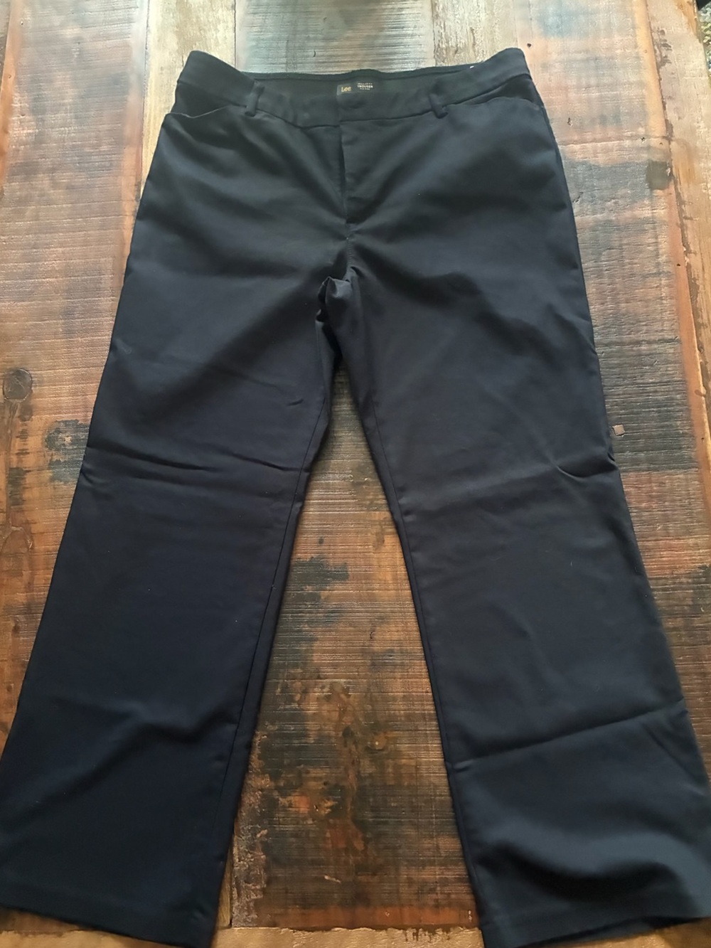 Lee Ultra Lux Comfort with Flex Motion Black Trousers 16S